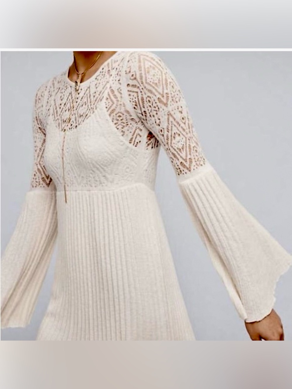 Anthropologie Floreat Serena Bell Sleeve Dress Sz.S